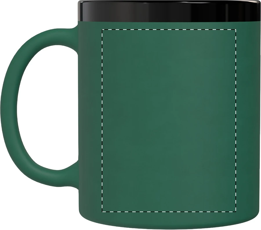 Kovary hrnček – green – tlačová plocha – Ľavák