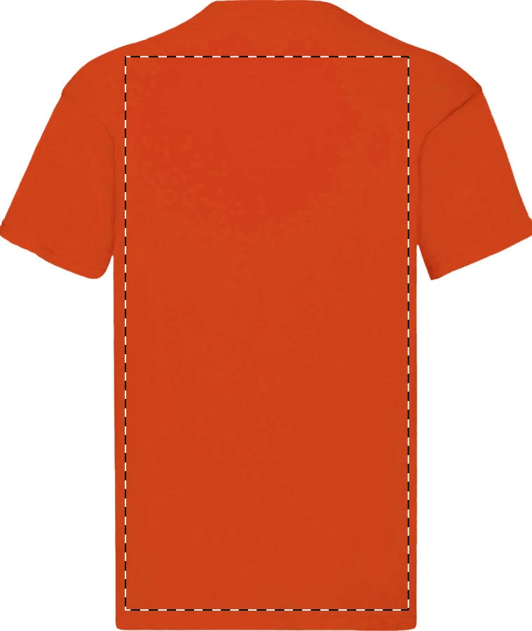 GI3000 ľahké bavlnené tričko - Gildan – orange – tlačová plocha – Zadná strana