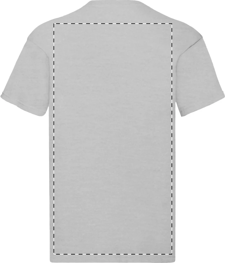 GI3000 ľahké bavlnené tričko - Gildan – ash grey – tlačová plocha – Zadná strana