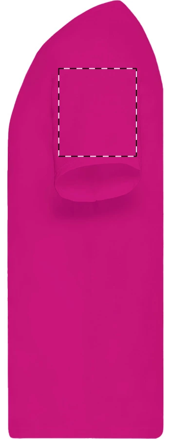 GI3000 ľahké bavlnené tričko - Gildan – dark pink – tlačová plocha – Ľavý rukáv
