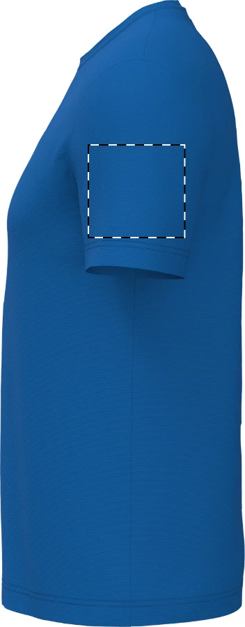 IB300 športové tričko - iDealBasic – blue – tlačová plocha – Ľavý rukáv