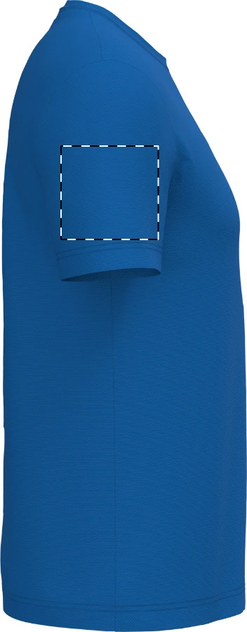 IB300 športové tričko - iDealBasic – blue – tlačová plocha – Pravý rukáv