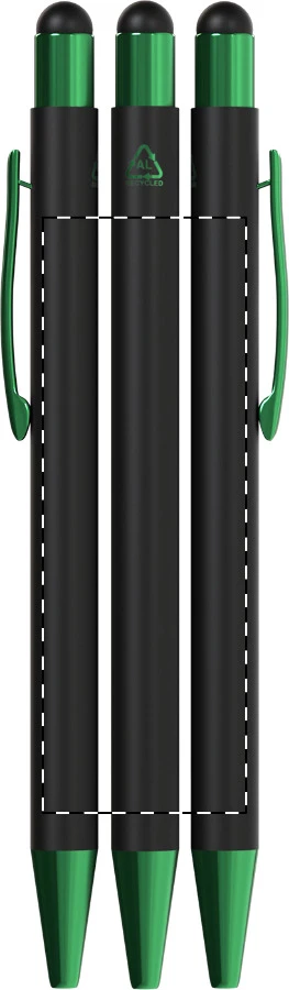 Darkly Tap dotykové guličkové pero – green – tlačová plocha – Obal