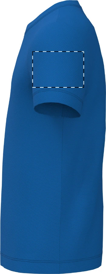 IB302 detské športové tričko - iDealBasic – blue – tlačová plocha – Ľavý rukáv
