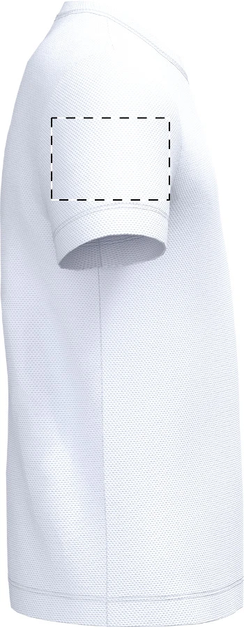 IB302 detské športové tričko - iDealBasic – white – tlačová plocha – Pravý rukáv