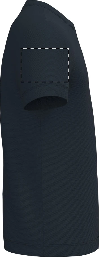 IB302 detské športové tričko - iDealBasic – dark blue – tlačová plocha – Pravý rukáv