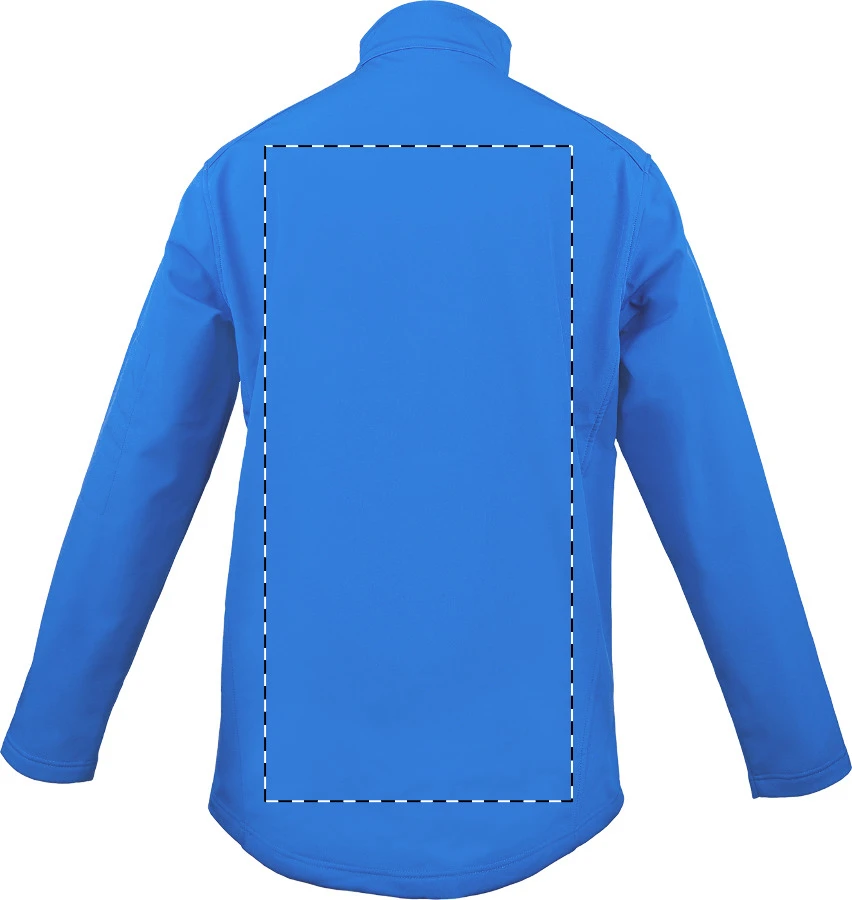 LE800 3-vrstvová softshellová bunda - LegendClassics – dark blue – tlačová plocha – Zadná strana
