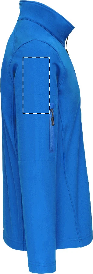 LE800 3-vrstvová softshellová bunda - LegendClassics – dark blue – tlačová plocha – Pravý rukáv