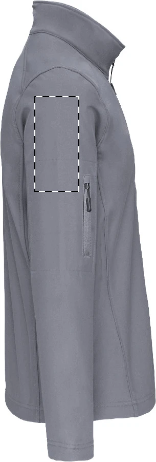 LE800 3-vrstvová softshellová bunda - LegendClassics – ash grey – tlačová plocha – Pravý rukáv