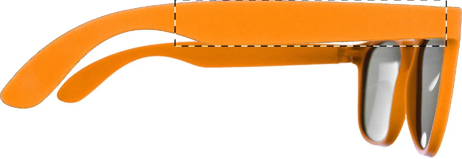 Balangan RPP slnečné okuliare – orange – tlačová plocha – Pravá nožička