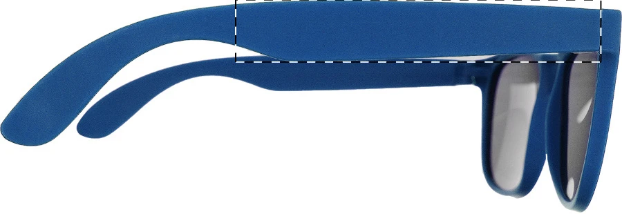 Balangan RPP slnečné okuliare – blue – tlačová plocha – Pravá nožička