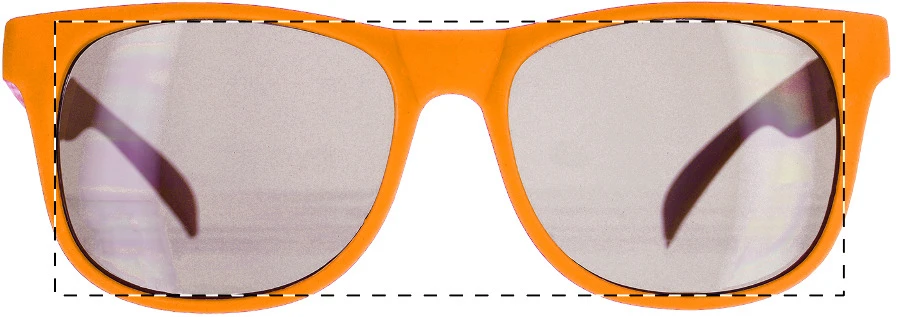 Balangan RPP slnečné okuliare – orange – tlačová plocha – Objektívy