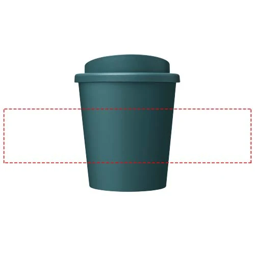 Hrnček Americano® Espresso POP 250 ml – hlubokomořská zelená – tlačová plocha – Po obvode