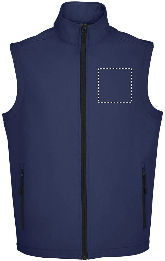 RACE BW MEN softshell RACE BW MEN - Sol's – royal blue – tlačová plocha – Hruď vľavo