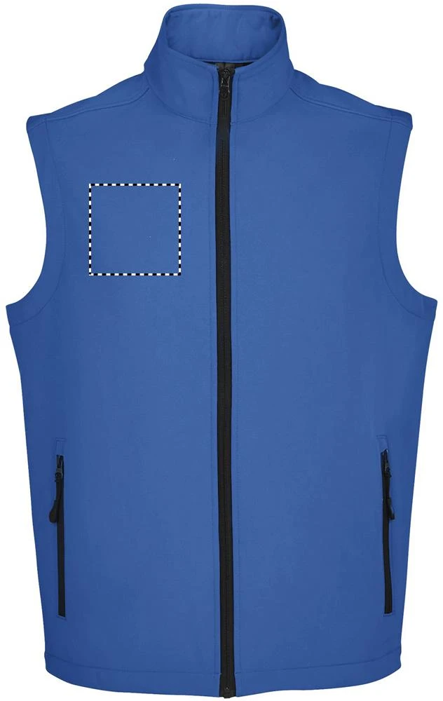 RACE BW MEN softshell RACE BW MEN - Sol's – royal blue – tlačová plocha – Hruď vpravo