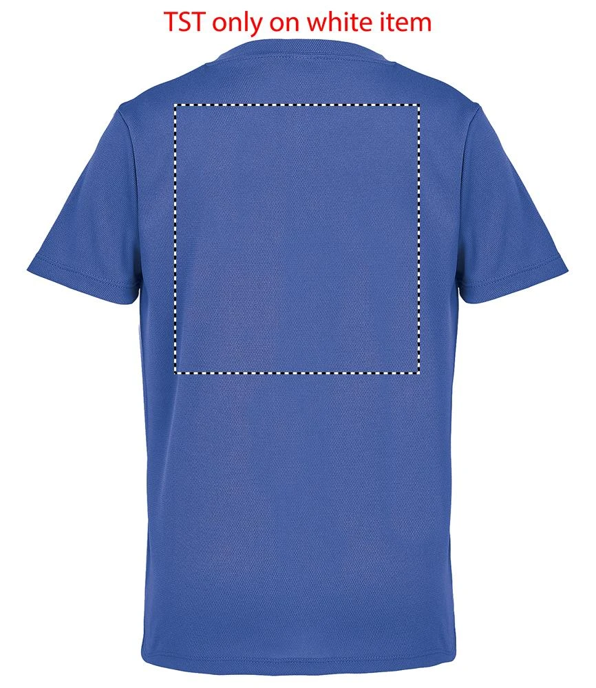 SPRINT KIDS športové tričko SPRINT KIDS - Sol's – royal blue – tlačová plocha – Zadná strana