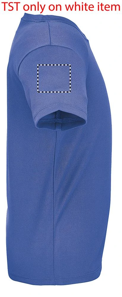 SPRINT KIDS športové tričko SPRINT KIDS - Sol's – royal blue – tlačová plocha – Pravý rukáv