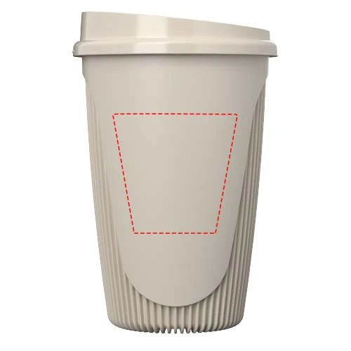350ml hrnček Alto POP – pískovec – tlačová plocha – Predná strana