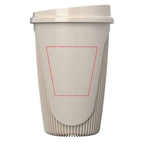 350ml hrnček Alto POP – pískovec – tlačová plocha – Zadná strana