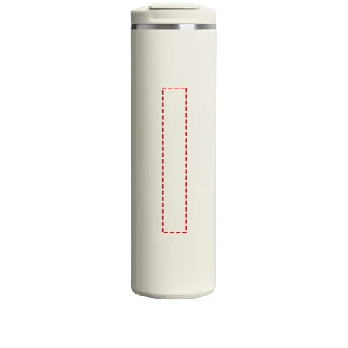 470ml cestovný hrnček Stanley Transit Fliptop - Stanley 1913® – krémová – tlačová plocha – Zadná strana