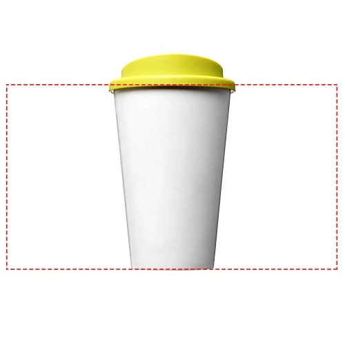 Termo hrnček Brite-Americano® 350 ml – limetková – tlačová plocha – Po obvode