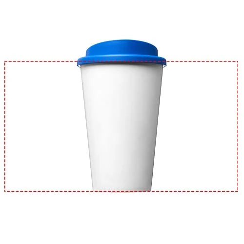 Termo hrnček Brite-Americano® 350 ml – tmavě modrá – tlačová plocha – Po obvode