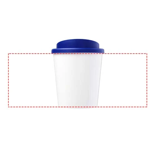 Termo hrnček Brite-Americano® espresso 250 ml – modrá – tlačová plocha – Po obvode