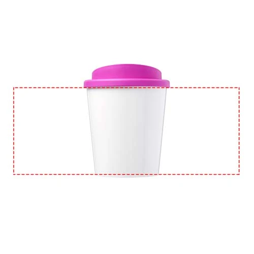 Termo hrnček Brite-Americano® espresso 250 ml – magenta – tlačová plocha – Po obvode