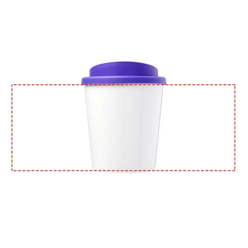 Termo hrnček Brite-Americano® espresso 250 ml – purpurová – tlačová plocha – Po obvode