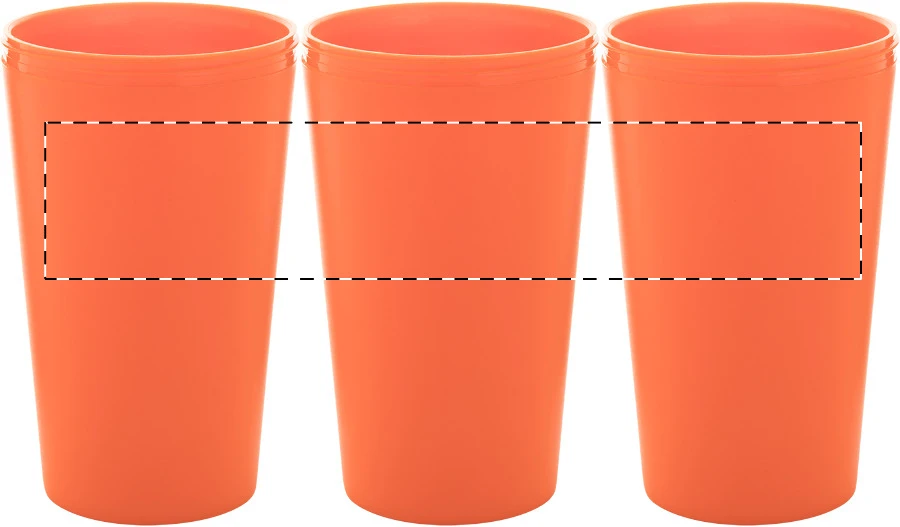 CreaCup termo hrnček na zákazku – orange – tlačová plocha – Obal