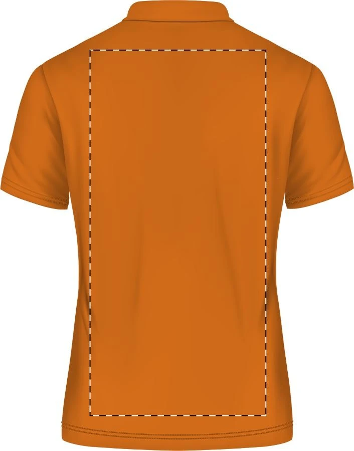 Summer II polokošeľa pique - Sol's – orange – tlačová plocha – Pravá hruď