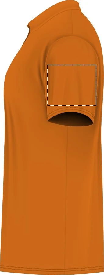 Summer II polokošeľa pique - Sol's – orange – tlačová plocha – Pravý rukáv
