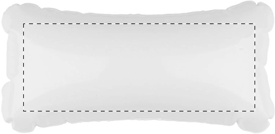 Cerros nafukovací vankúšik – white – tlačová plocha – Predná strana