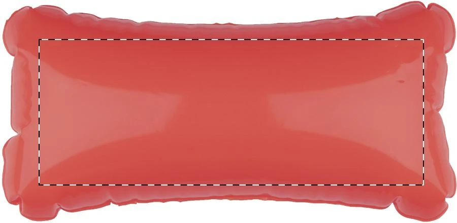 Cerros nafukovací vankúšik – red – tlačová plocha – Predná strana