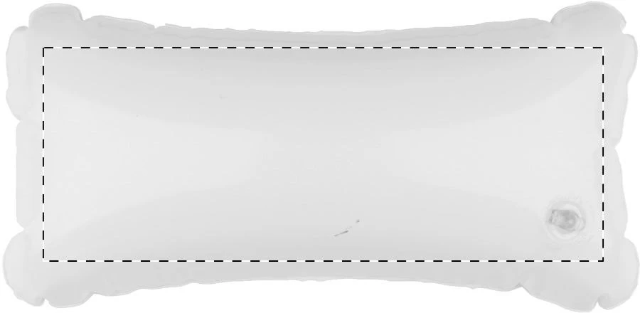 Cerros nafukovací vankúšik – white – tlačová plocha – Zadná strana