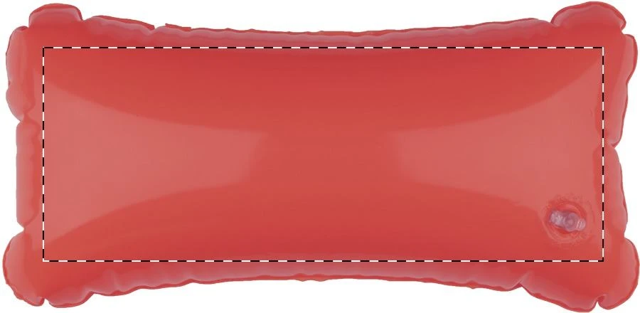 Cerros nafukovací vankúšik – red – tlačová plocha – Zadná strana