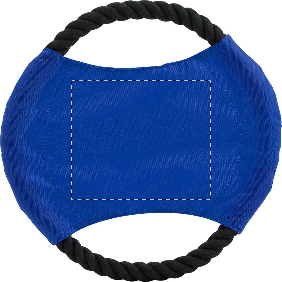 Dogby frisbee pre psy – blue – tlačová plocha – Predná strana