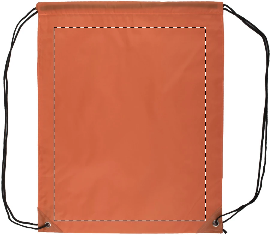 Druuk sťahovací vak – orange – tlačová plocha – Predná strana