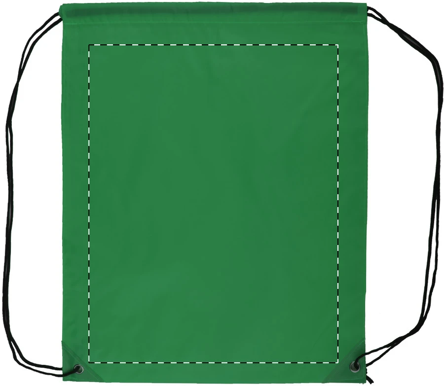 Druuk sťahovací vak – green – tlačová plocha – Predná strana