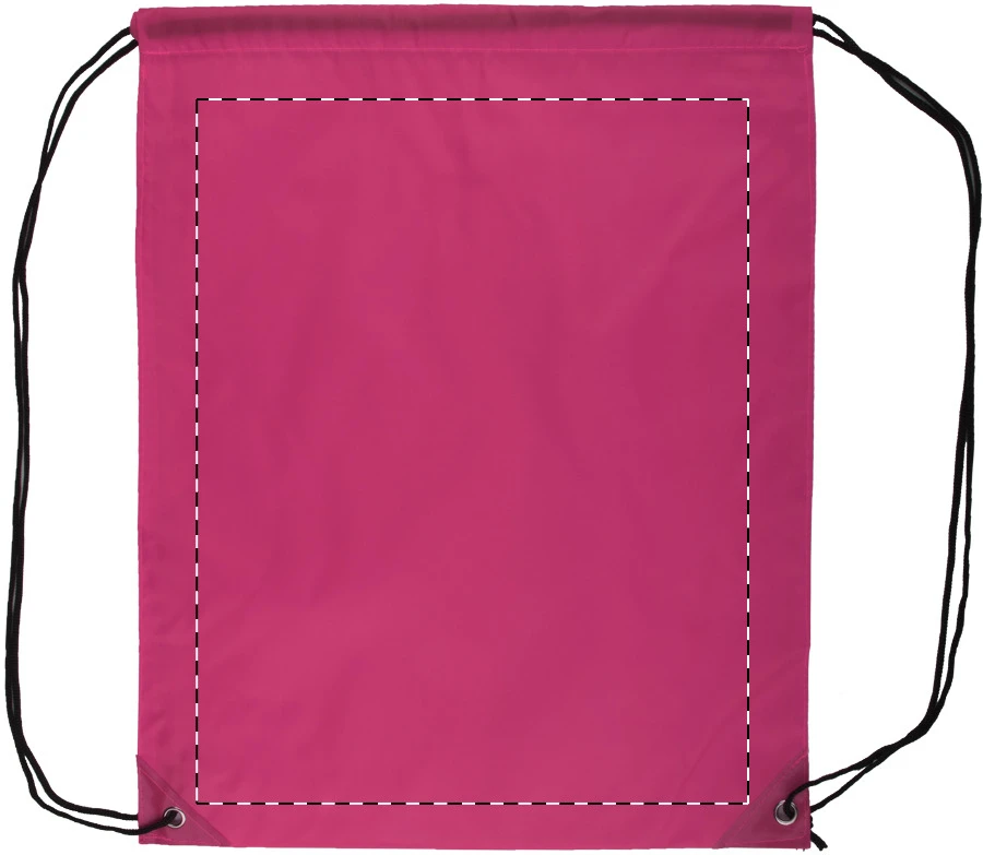 Druuk sťahovací vak – pink – tlačová plocha – Predná strana