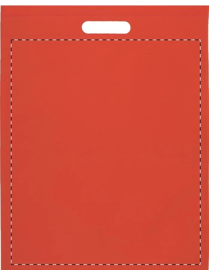Mizzen nákupná taška – red – tlačová plocha – Predná strana