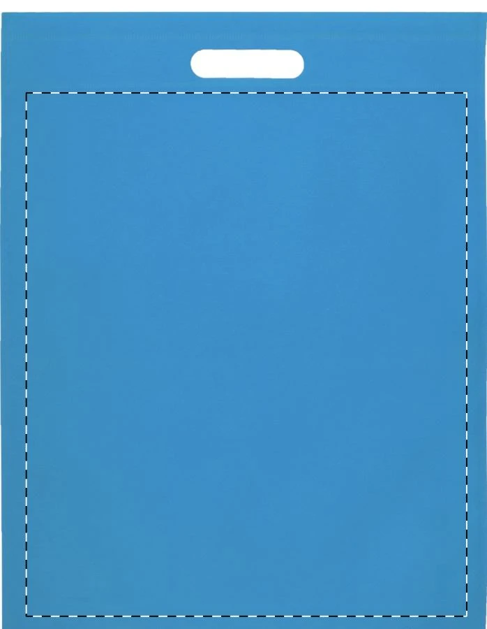 Mizzen nákupná taška – light blue – tlačová plocha – Predná strana