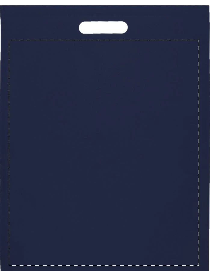 Mizzen nákupná taška – dark blue – tlačová plocha – Zadná strana