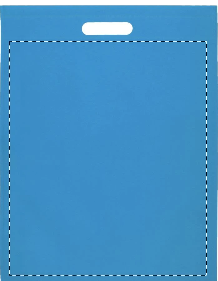 Mizzen nákupná taška – light blue – tlačová plocha – Zadná strana