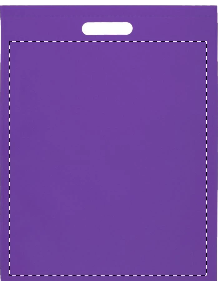 Mizzen nákupná taška – purple – tlačová plocha – Zadná strana