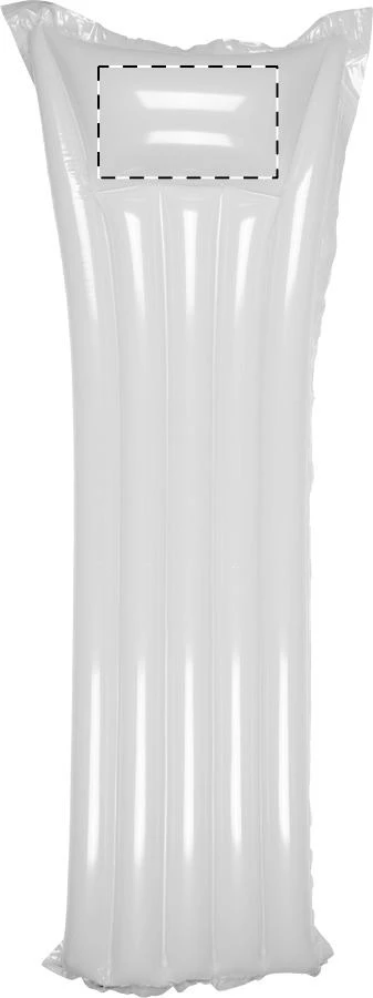 Aldinga plážová nafukovačka – white – tlačová plocha – Opierka hlavy