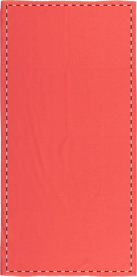 Summit viacúčelová šatka – red – tlačová plocha – Predná strana