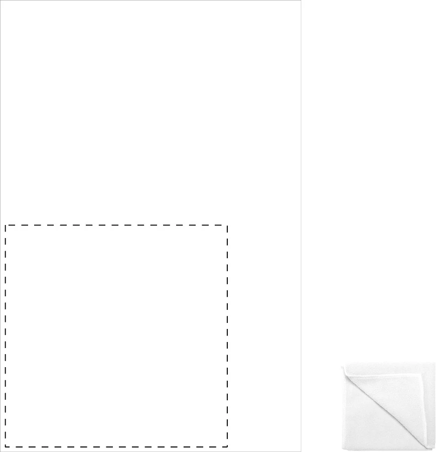 Core uterák – white – tlačová plocha – Ľavý dolný roh