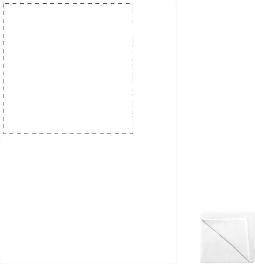 Core uterák – white – tlačová plocha – Ľavý horný roh