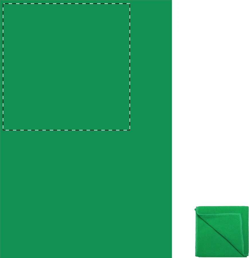 Core uterák – green – tlačová plocha – Ľavý horný roh